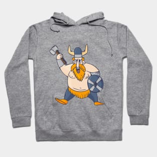 Angry Viking Warrior in a cartoon style Hoodie